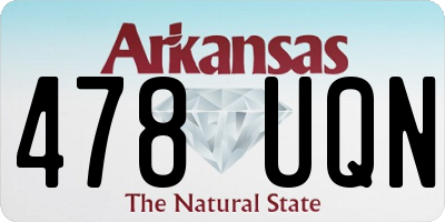 AR license plate 478UQN