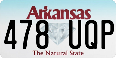 AR license plate 478UQP