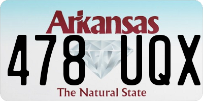 AR license plate 478UQX