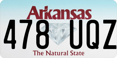 AR license plate 478UQZ