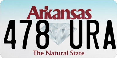 AR license plate 478URA