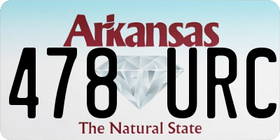 AR license plate 478URC