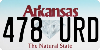AR license plate 478URD