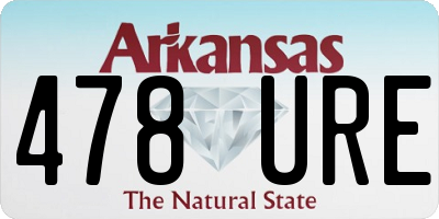 AR license plate 478URE