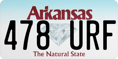 AR license plate 478URF