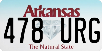 AR license plate 478URG