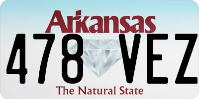 AR license plate 478VEZ