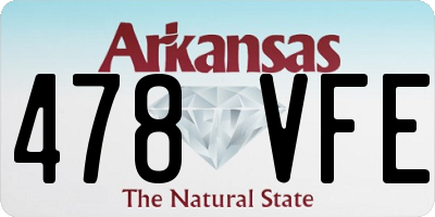 AR license plate 478VFE