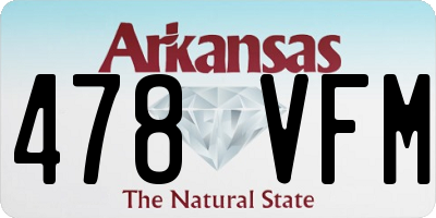 AR license plate 478VFM