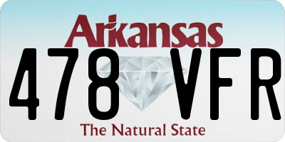 AR license plate 478VFR