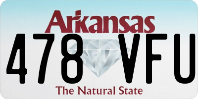 AR license plate 478VFU