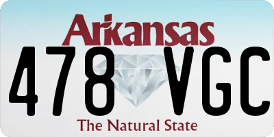 AR license plate 478VGC