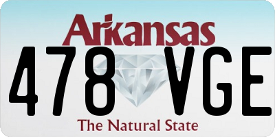 AR license plate 478VGE