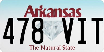 AR license plate 478VIT
