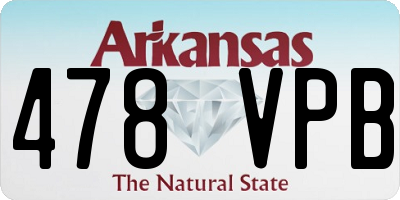 AR license plate 478VPB