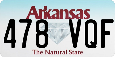 AR license plate 478VQF