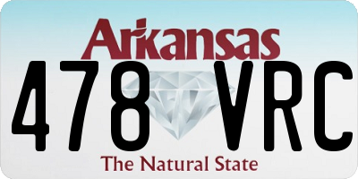 AR license plate 478VRC