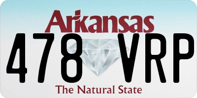 AR license plate 478VRP