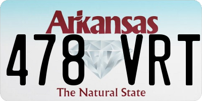 AR license plate 478VRT