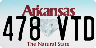 AR license plate 478VTD