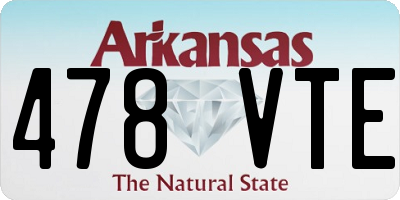 AR license plate 478VTE