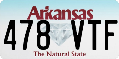 AR license plate 478VTF
