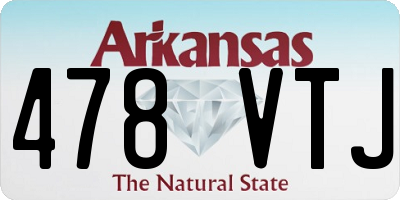AR license plate 478VTJ