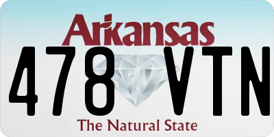 AR license plate 478VTN