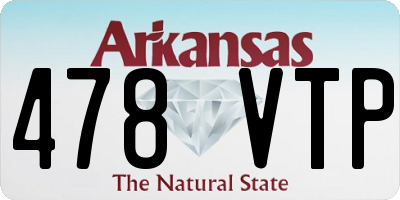 AR license plate 478VTP