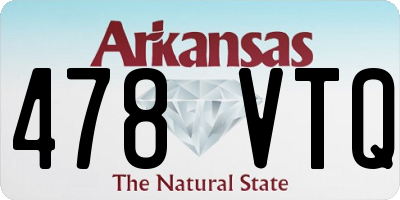 AR license plate 478VTQ