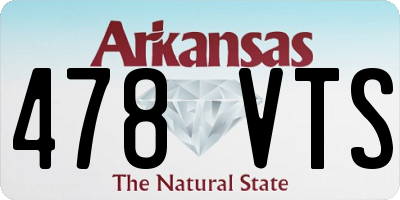 AR license plate 478VTS