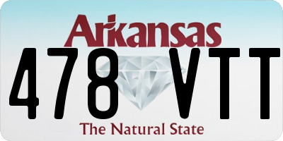 AR license plate 478VTT