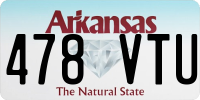 AR license plate 478VTU