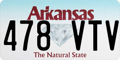AR license plate 478VTV