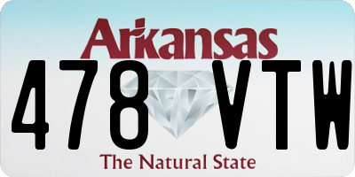 AR license plate 478VTW