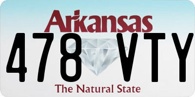AR license plate 478VTY
