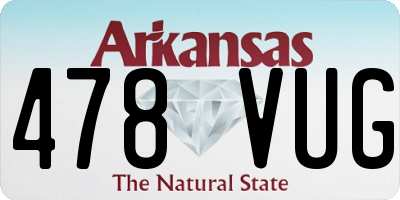 AR license plate 478VUG