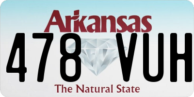 AR license plate 478VUH