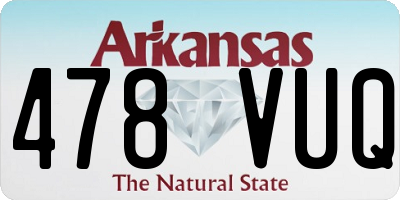 AR license plate 478VUQ