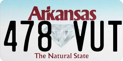 AR license plate 478VUT