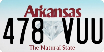 AR license plate 478VUU