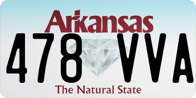 AR license plate 478VVA