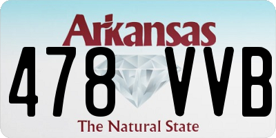 AR license plate 478VVB