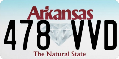 AR license plate 478VVD