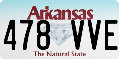 AR license plate 478VVE