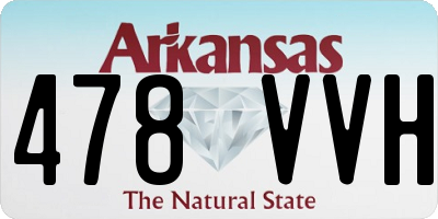 AR license plate 478VVH