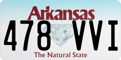 AR license plate 478VVI