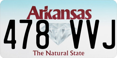 AR license plate 478VVJ