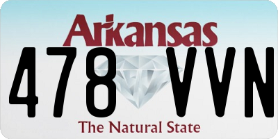 AR license plate 478VVN