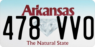 AR license plate 478VVO